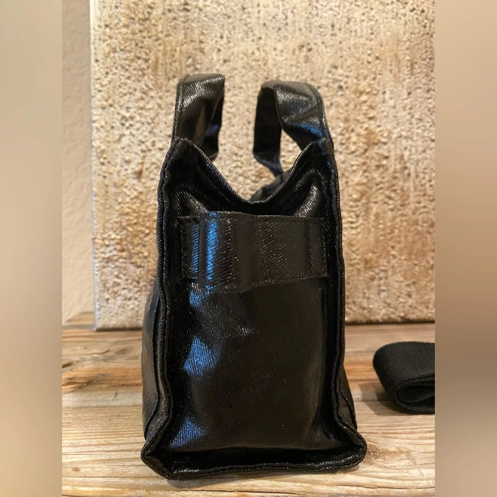 Urban Outfitters Sold Out BDG Serena Coated Denim Mini Tote Bag (Like New) Black - Picture 7 of 16